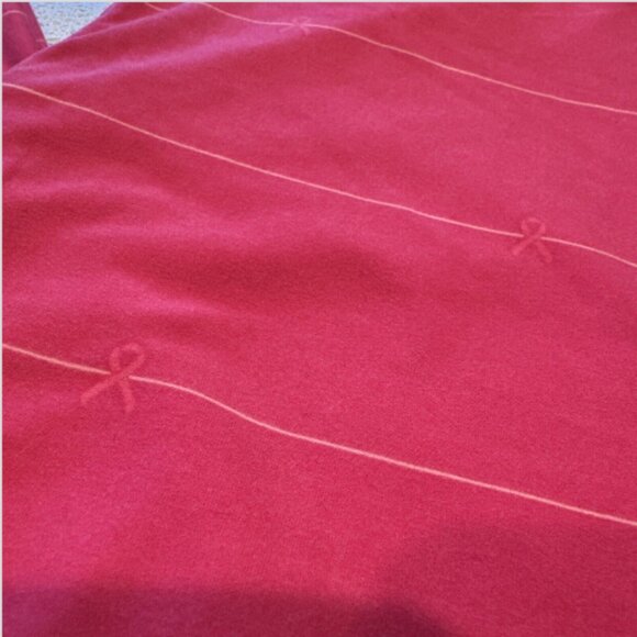 LuLaRoe OS One Size Leggings BCA Hot Pink Ribbon Stripes Breast Cancer Awareness - Picture 2 of 7